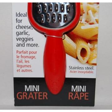 Joie Mini Grater Cheese Garlic Vegetables RED NEW