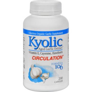 Kyolic Aged Garlic Extract Healthy Heart Formula 106 - 200 Capsules