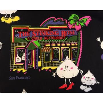 The Stinking Rose Garlic Restaurant San Francisco Los Angeles Black TShirt Men L