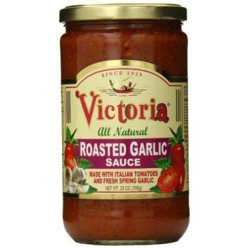 NEW Victoria 25 oz. All Natural Roasted Garlic Sauce