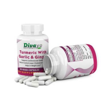 High Quality Turmeric with Garlic &amp; Ginger Best Offer 500 mg Capsules