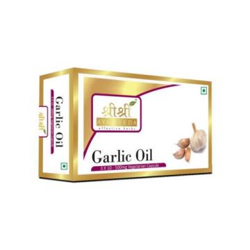 Garlic Oil Capsules HERBAL EDH Sri Sri Ayurveda 30 Caps | Free Shipping