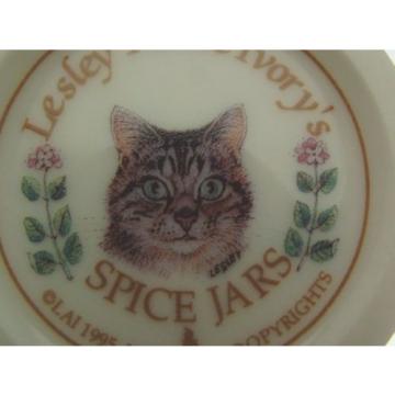 Lesley Anne Ivory Cats Spice Jar Garlic