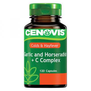 NEW Cenovis Garlic and Horseradish + C Complex - 120 Capsules
