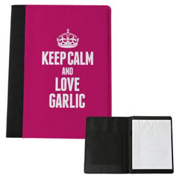 PINK Keep Calm and Love Garlic Large Notepad 1113