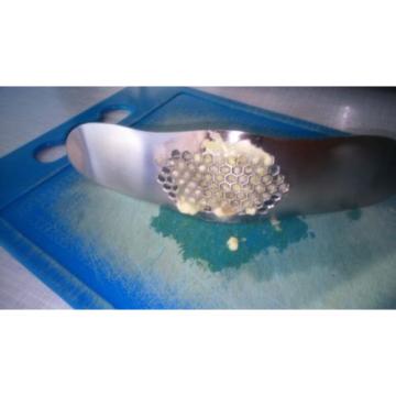 Stainless steel garlic press grinding slicer mincer metal kitchen