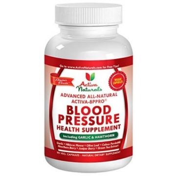 Activa Naturals Blood Pressure Health Supplement with Garlic,Hawthorn,Hibiscus
