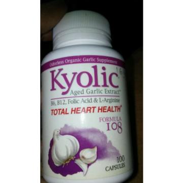 Kyolic Aged Garlic Extract Total Heart Health Formula 108 - 100 Capsules