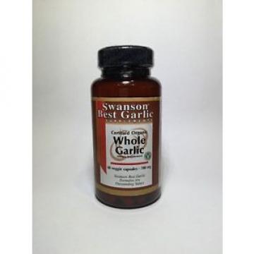 CERTIFIED ORGANIC WHOLE GARLIC 700MG HEART BAD BREATH SUPPLEMENT 60 CAPSULES
