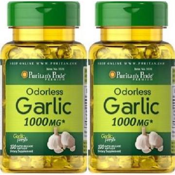 2  Knoblauch 1000 mgr. 100 kaps. natürliches Antibiotikum, Garlic