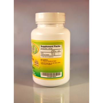 Garlic Cayenne, Cholesterol, blood pressure, heart health - 120 (2x60) soft gels