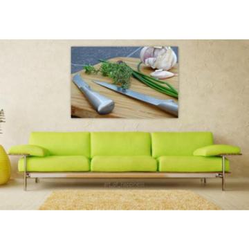 Stunning Poster Wall Art Decor Herbs Rosemary Leek Chives Garlic 36x24 Inches