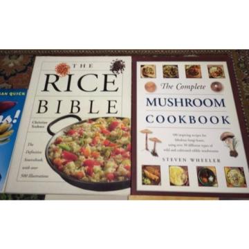 Lot 8 Cookbooks Featuring Specific Foods: Mushrooms, Rice,Onions,Potatoes,Garlic