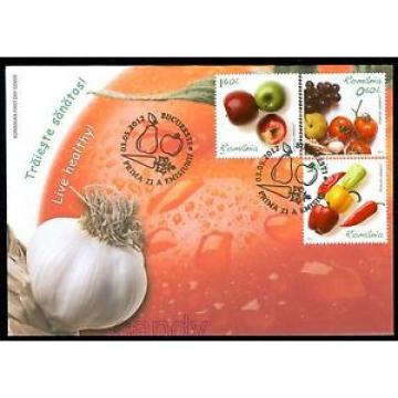 2017 Garlic,Grapes,Tomato,Hot Peppers,Apples,FOOD,Live Healthy,Romania-6621,FDC