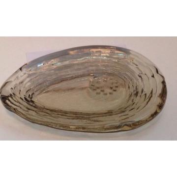 BRAND NEW!! Hudson Beach Glass Bronze Garlic &amp; Oyster Bowl