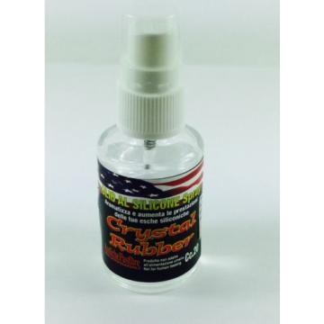 SPECIFIC POWERFULL SILICON OIL IN SPRAY FOR ARTIFICIAL BAITS &#034;CRYSTAL RUBBER&#034;