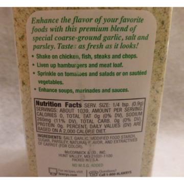 HUGE Lawry&#039;s Garlic Salt Seasoning Spice with Parsley 33 oz (2 lb 1 oz)