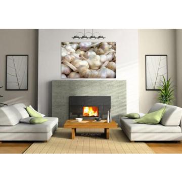 Stunning Poster Wall Art Decor Garlic Aromatic Spice Food Frisch 36x24 Inches