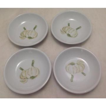 Garlic bowls 4&#034; (Set of Four), Hand Painted