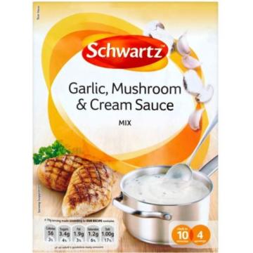 Schwartz Garlic, Mushroom &amp; Cream Sauce Mix (20x26g)