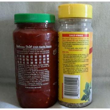 Mrs. Dash Salt-Free Original Blend Seasoning Blend.&amp; Huy Fong Chili Garlic Sauce