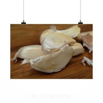 Stunning Poster Wall Art Decor Garlic Food Ingredient Cooking 36x24 Inches