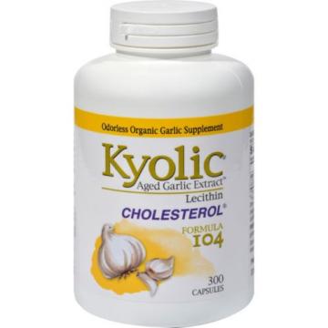 Kyolic Aged Garlic Extract Cholesterol Formula 104 - 300 Capsules
