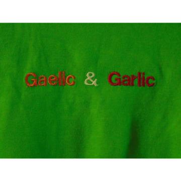 GAELIC &amp; GARLIC LIGHT GREEN TODDLER YOUTH SHORT SLEEVE SHIRT SIZE 12 MONTHS