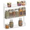 MDesign Wall Mount Kitchen Spice Organizer Rack For Herbs, Salt, Pepper, Garlic