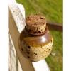 Garlic Pottery Container with Cork Potpourri Signed by Artist Roth #2 small image