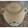 Monmouth Western Garlic Keeper w/ Lid  Stoneware Pottery #2 small image