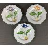 3 San Marco Scalloped Plates Garlic Onion Tulip Flower Made in Italy Crown #1 small image