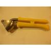 Vintage Retro Yellow Handle Metal Garlic Press Crusher Mincer, Made In Japan #1 small image