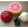Retro Job lot Vegetable Storage Pots Tomato Garlic Grapefruit Cucumber Holder #1 small image