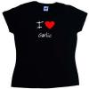 I Love Heart Garlic Ladies T-Shirt
