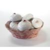 Wonderful Italian Porcelain Basket of Garlic Bulbs Great Colors V Realistic #2 small image