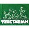 NEW Retro VEGETARIAN Green Large T-shirt | Cute Vegetables Garlic Potato Carrot #2 small image