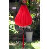 2 x HOI AN silk lanterns 20&#039;&#039; (52 cm) - Lanterns for wedding decor -Red garlic #1 small image
