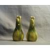 Vintage Ceramic Porcelain Yellow &amp; Green Onion Garlic Salt/Pepper Shakers. Japan #2 small image