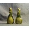 Vintage Ceramic Porcelain Yellow &amp; Green Onion Garlic Salt/Pepper Shakers. Japan #4 small image