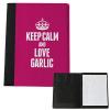 PINK Keep Calm and Love Garlic Large Notepad 1113 #1 small image