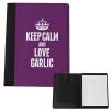 PURPLE Keep Calm and Love Garlic Large Notepad 1113 #1 small image