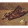 Still Life Kippered Herring &amp; Garlic Van Gogh VG321 Art Print A4 A3 A2 A1