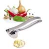 newc Stainless Steel Garlic Ginger Press Peeler Squeezer Mincer Crusher Kitchen #1 small image