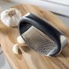 Leifheit Stainless Steel Rocking Garlic Press, Black And Silver #2 small image