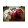 Stunning Poster Wall Art Decor Onion Garlic Spice Herb Healthy 36x24 Inches