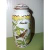 Birds and Blossoms - GARLIC  Spice Jar by Lenox - CHIPPING SPARROW - fine