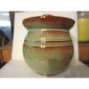 G F General Foister Cole Pottery Garlic Potpourri Mushroom Jar &amp; Lid Folk Art NC