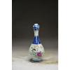 Sublime Chinese blue and white porcelain hand painting people garlic shape vase