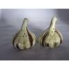 Vintage Ceramic Garlic Bulb Salt &amp; Pepper Shakers Inarco Japan